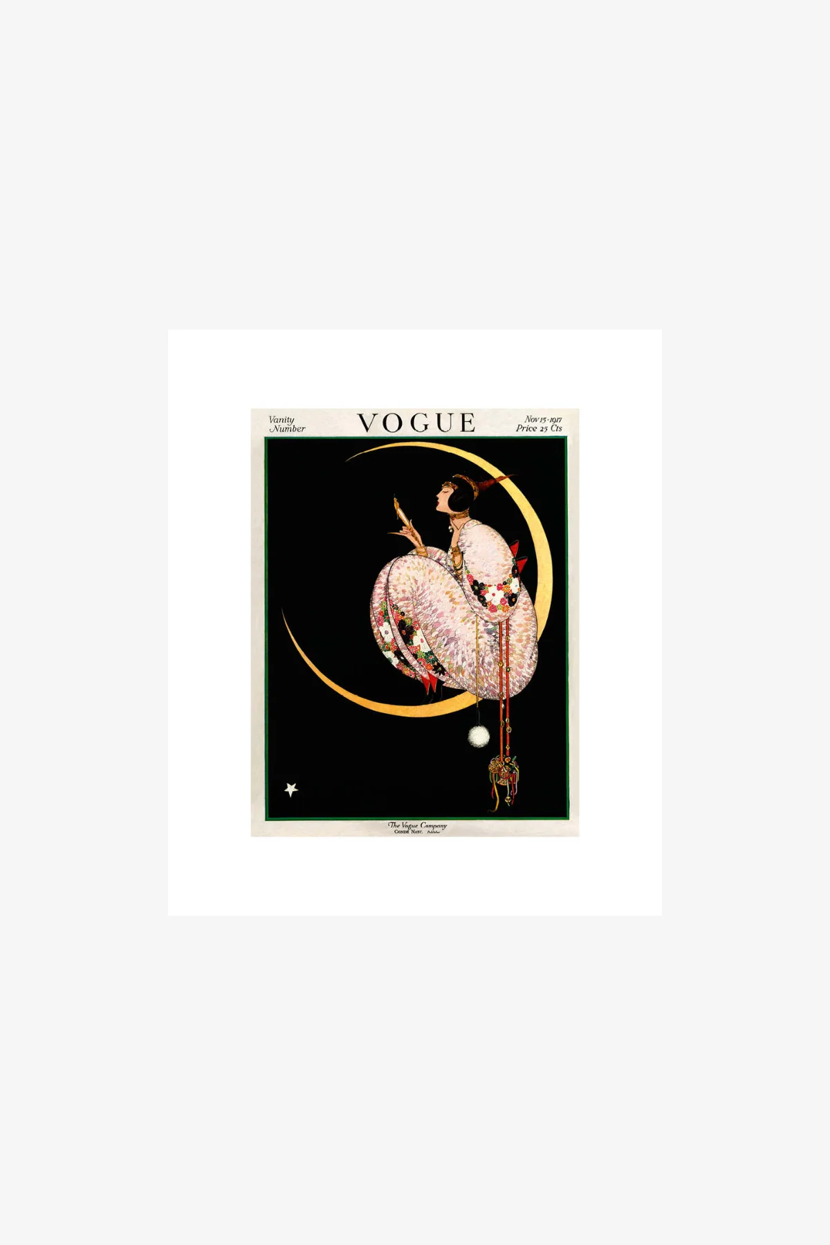 Vogue 1917 G.W Plank Crescent Moon Cover Print - Image 3