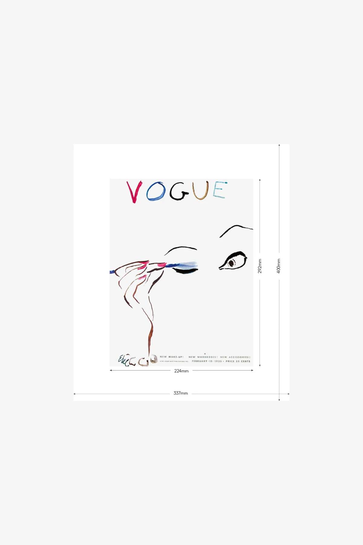 Vogue 1935 C.Erickson Make Up Cover Print - Image 4