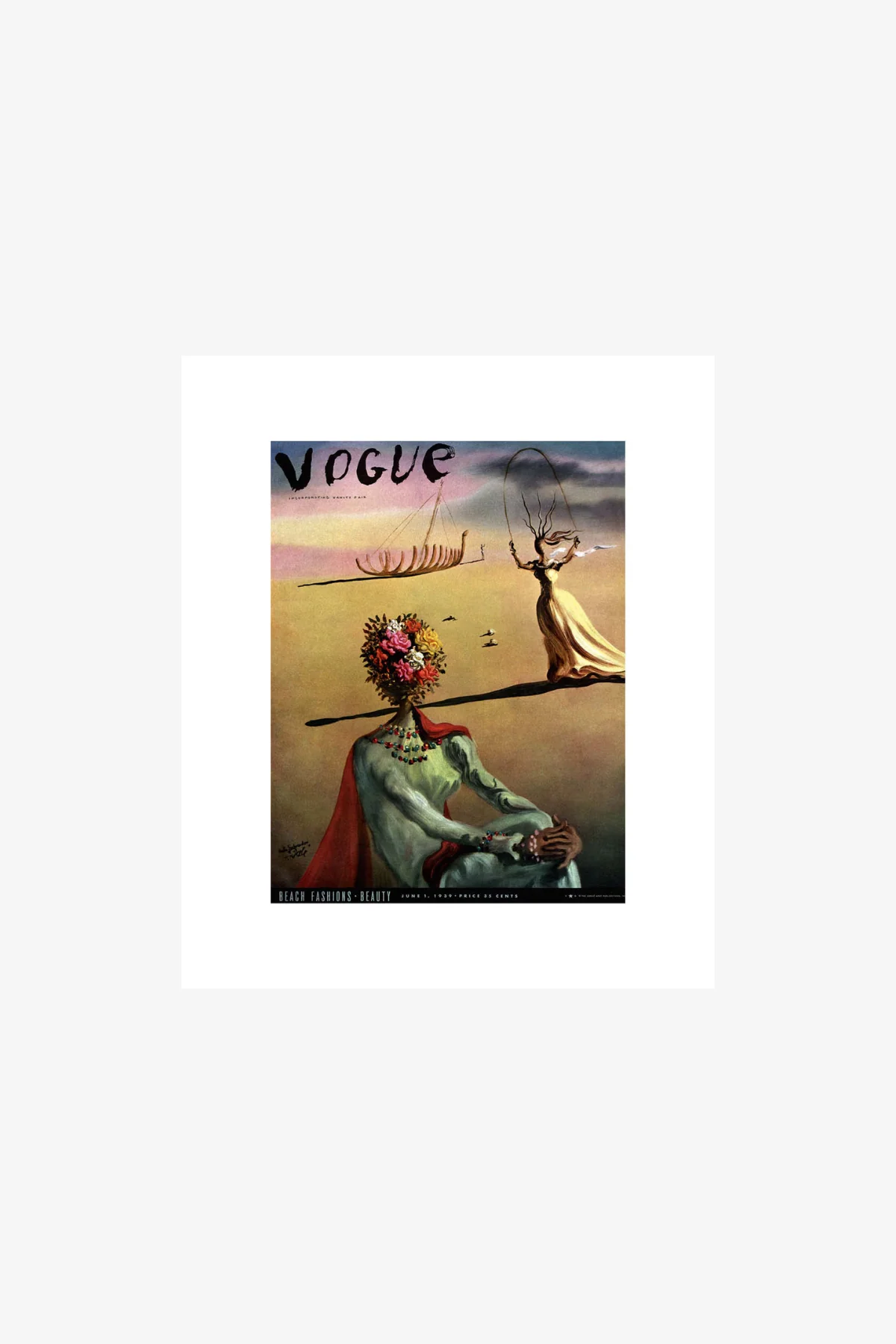 Vogue 1939 S.Dalí Ship Remains Cover Print - Image 3